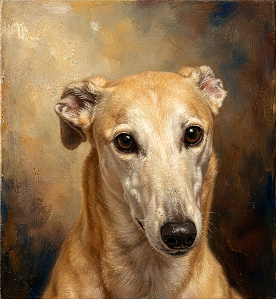 Custom pet portrait style