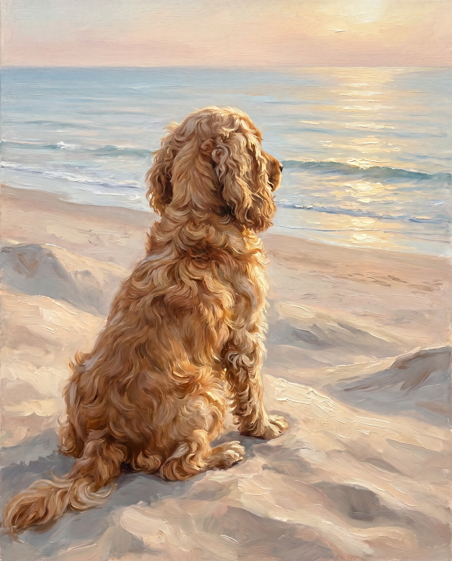 Custom pet portrait style